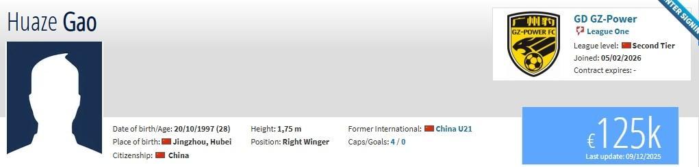 华体会下载安装-德转：原石家庄功夫球员高华泽、王靖斌加盟广东广州豹
